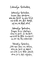 A2-Poster "Lebendige Gedanken"