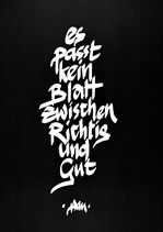 A2-Poster "Kein Blatt"