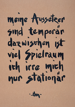 A2-Poster "Aussetzer"