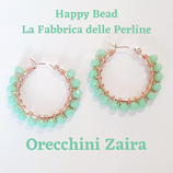 Kit Wirework Earrings Zaira color Mint Green Opaque