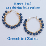Kit Wirework Earrings Zaira color  Blue Opaque