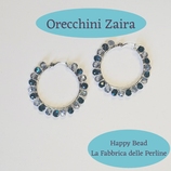 Kit Wire Orecchini Zaira 30mm versione Bicolor Verdone e Grigio