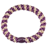 Grape- Beige Glitter Stripe