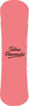 Tableau en bois snowboard - Personnalisé