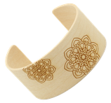 Holz Armreifen Mandala