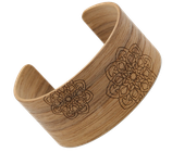 Holz Armreifen Mandala