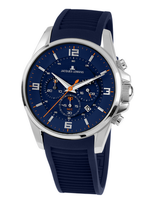 Jacques Lemans Herrenuhr - Liverpool mit blauem Silikonband