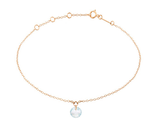 Momentoss Armband 18K roségold, Aquamarin