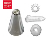 BOCCHETTE SULTANA CONO NON SUPERANDO INOX  , Ø 1,8 cm , Ø 7 mm 12 denti ,  confezione 1 pz .