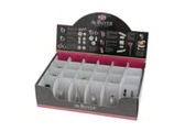 MAXY PASTRY BOX 120 BOCCHETTE IN ACCIAIO INOX  , 28 x 18,5 x H 8 cm ,  confezione 1 pz .