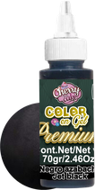 Color en gel premium negro azabache
