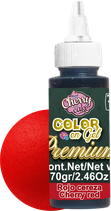 Color en gel premium rojo cereza