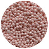 Perlas para gelatina rosa