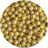Perla diamantada para gelatina oro