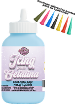 Icing para gelatina Azul