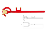 EMF76D Ventilschlüssel aus funkenfreiem Beryllium-Kupfer / Valve keymade of non-sparking beryllium-copper