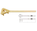 EMF76F Ventilschlüssel aus funkenfreiem Beryllium-Kupfer / Valve key made of non-sparking beryllium-copper