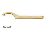 EMF73 Hakenschlüssel aus funkenfreiem Beryllium-Kupfer / Wrench, hook, made of non-sparking beryllium-copper