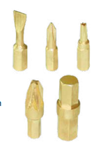 EMG64B Schraubendreher Bits aus funkenfreiem Beryllium-Kupfer / Screwdriver bits made from Beryllium-Copper