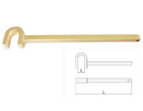 EMF70A Ventil-Schlüssel, U-Form, aus funkenfreiem Beryllium-Kupfer / Valve Wrench, U-Type, made of non-sparking beryllium-copper