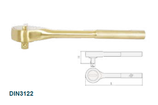 EMF20 Ratschenschlüssel aus funkenfreiem Aluminium-Bronze / Ratchet wrench made of non-sparking aluminum-bronze