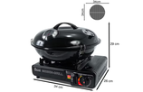 Kartuschenkocher Grill mit Thermometer Gaskocher Meisen-Grill