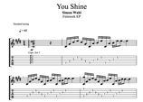 "You Shine" Noten (+TABs)