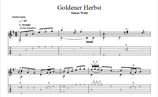 "Goldener Herbst" Noten (+TABs)