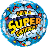 Folienballon Geburtstag "Have a super Birthday"