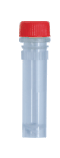 Microtubos de polipropileno con faldón de 2 ml y tapón de rosca, estéril, Roja , 500/bolsa, BIOBASIC TK374-SR $1,550