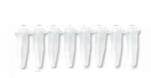 Tira de 8 Tubos de 0.2 ml para PCR con tapa integrada de domo, Paquete con 120 tiras, Marca NEPTUNE 3728.8S.X $1,570