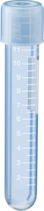 Tubo de Cultivo de 13 ml 100x16 mm, de Polipropileno transparente,  fondo redondo, con impresión, etiqueta/impresión: blanco, con escala, estéril, 25 unidades/bolsa, Marca SARSTEDT 62.515.006