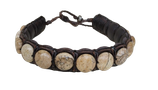 Lederarmband mit Jaspis
