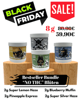 8g NO THC Blüten - Bestseller Bundle - Black Sale
