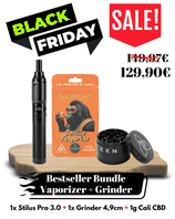 Hizen Vaporizer + Grinder - Bestseller Bundle - Black Sale
