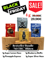 4g NO THC Blüten - Bestseller Bundle - Black Sale