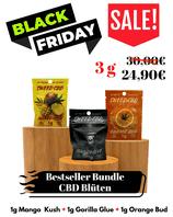 3g CBD Blüten - Bestseller Bundle - Black Sale
