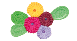 Cómo tejer flores Yoyo a crochet (Yoyo flowers)