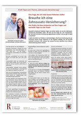 Zahnzusatzversicherung Dr S Rassaf