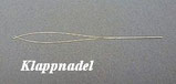 Klappnadel, Big Eye, einfädeln von Garn, Textilgarn, auffädeln von Perlen und Rocailles
