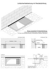 Messanleitung Lichtschachtabdeckung mit Wandabdichtung