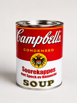 Kölsche Pop-Art Dose "Soorekappes met Speck" von Divo Santino