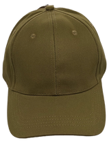 Kappe uni 6-Panel olive grün