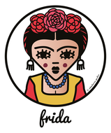 ICONS ICONES FRIDA KAHLO ILLUSTRATION AFFICHE POSTER ART PRINT / CREATION ORIGINALE © Stephanie Gerlier / T FOR TIGER