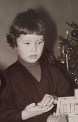 Annette Harbauer als Kind Weihnachten 1966