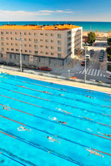 спортивные сборы в испании, тренировочные сборы в испании, матаро, спортивный комплекс в Калелье, олимпийский бассейн в испании