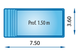 Piscina poliéster Space 750