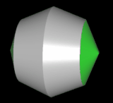 Gerades (8,2)-Octasphericon, Neufärbung der 2 Flächen