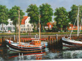 Robert de MIRO "Dans le port d'Amsterdam"