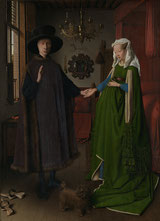 Jan Van Eyck - The Arnolfini Portrait 1434  Oil on Oak Panel